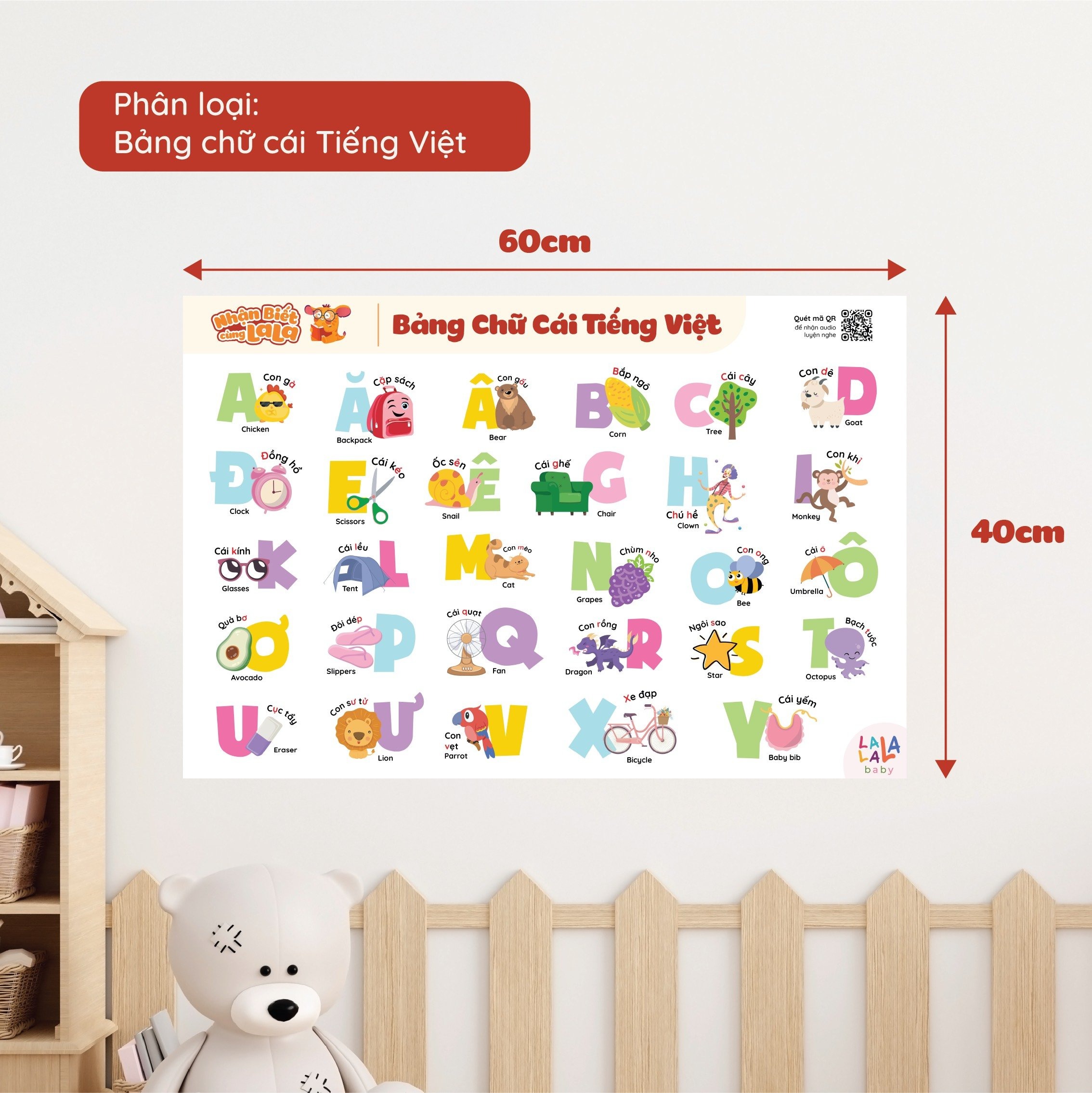 Bộ 8 chủ đề poster dán tường Lalala Baby — ảnh 4