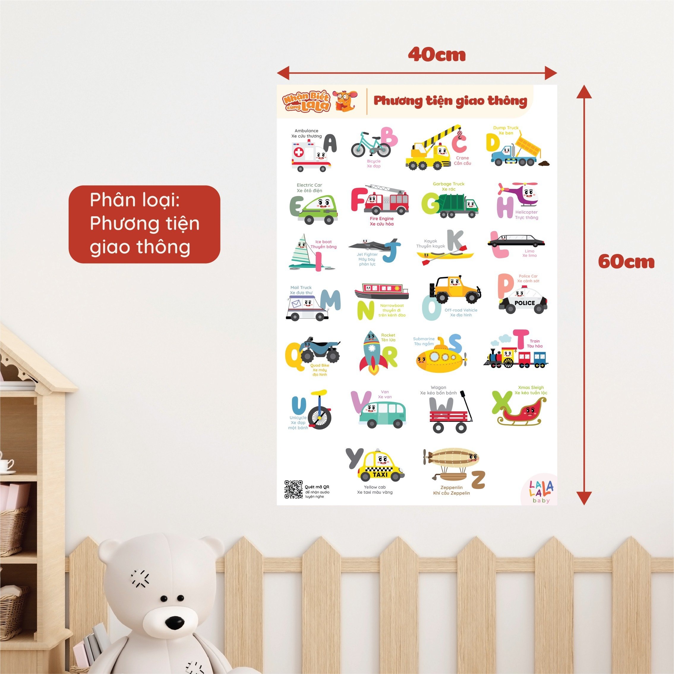 Bộ 8 chủ đề poster dán tường Lalala Baby — ảnh 6