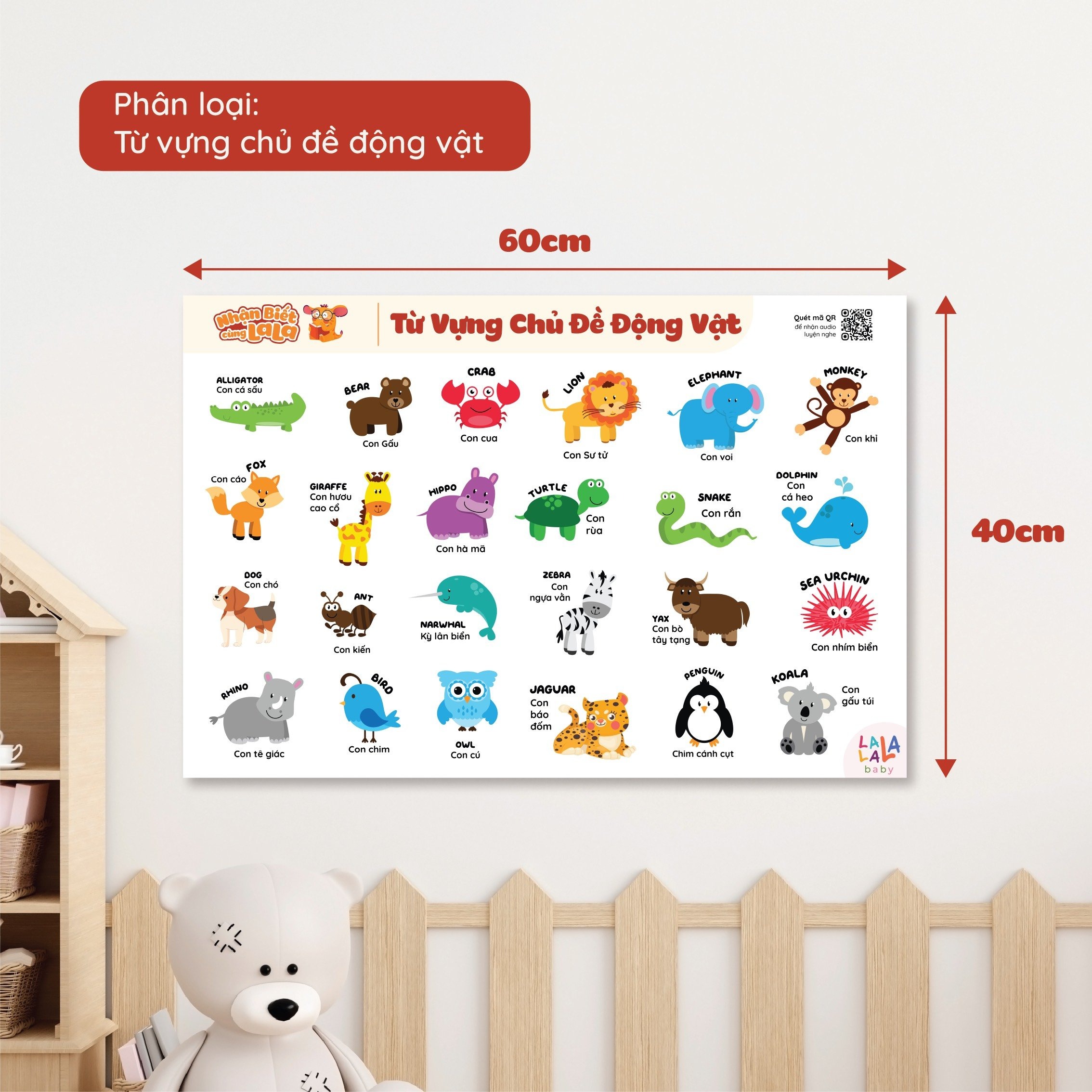 Bộ 8 chủ đề poster dán tường Lalala Baby — ảnh 7