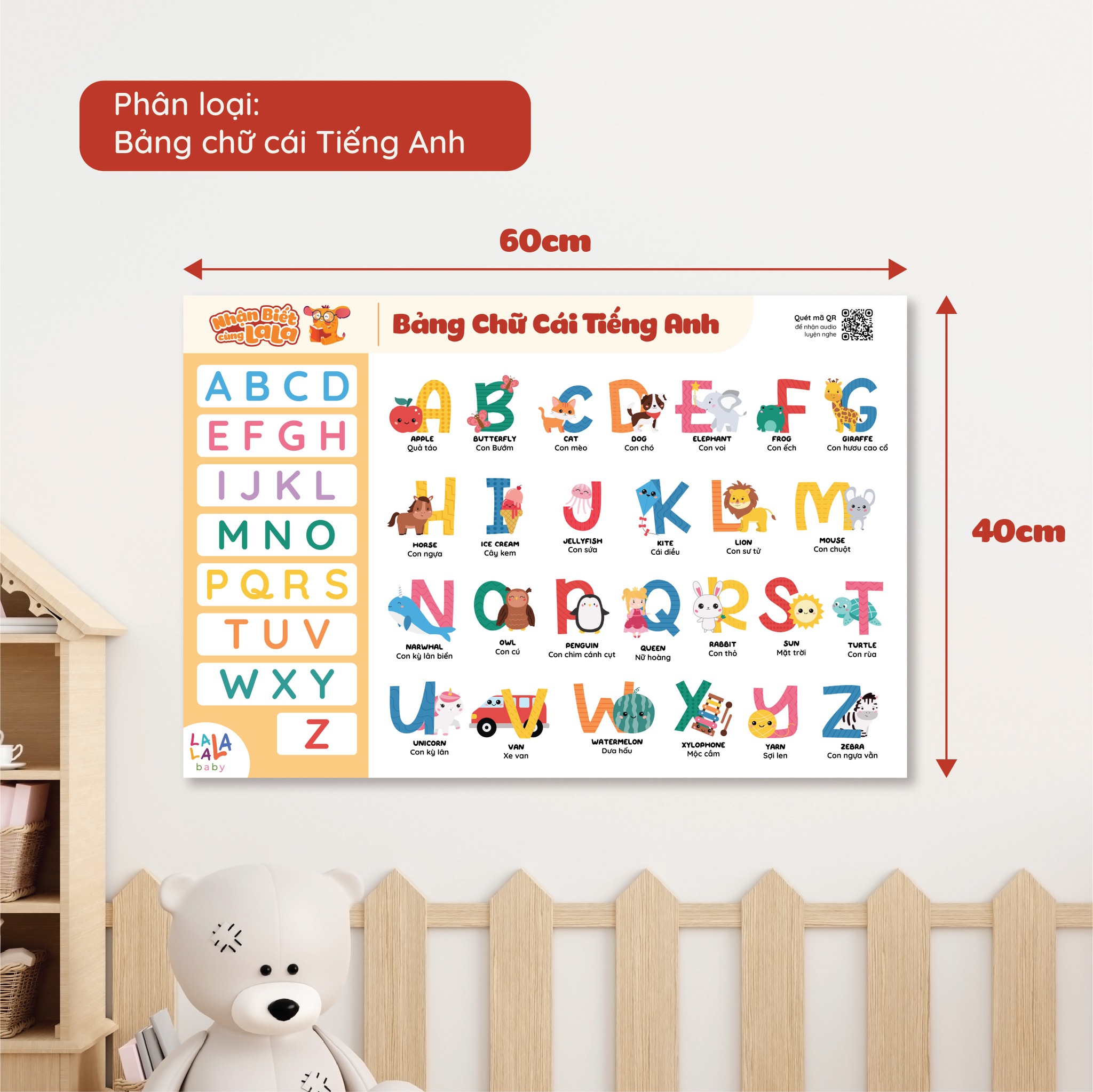Bộ 8 chủ đề poster dán tường Lalala Baby — ảnh 8