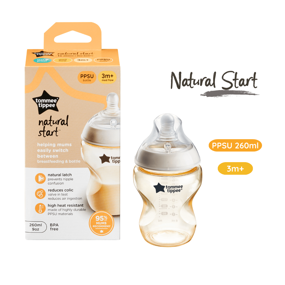 Bình sữa PPSU tommee tippee không họa tiết — ảnh 2