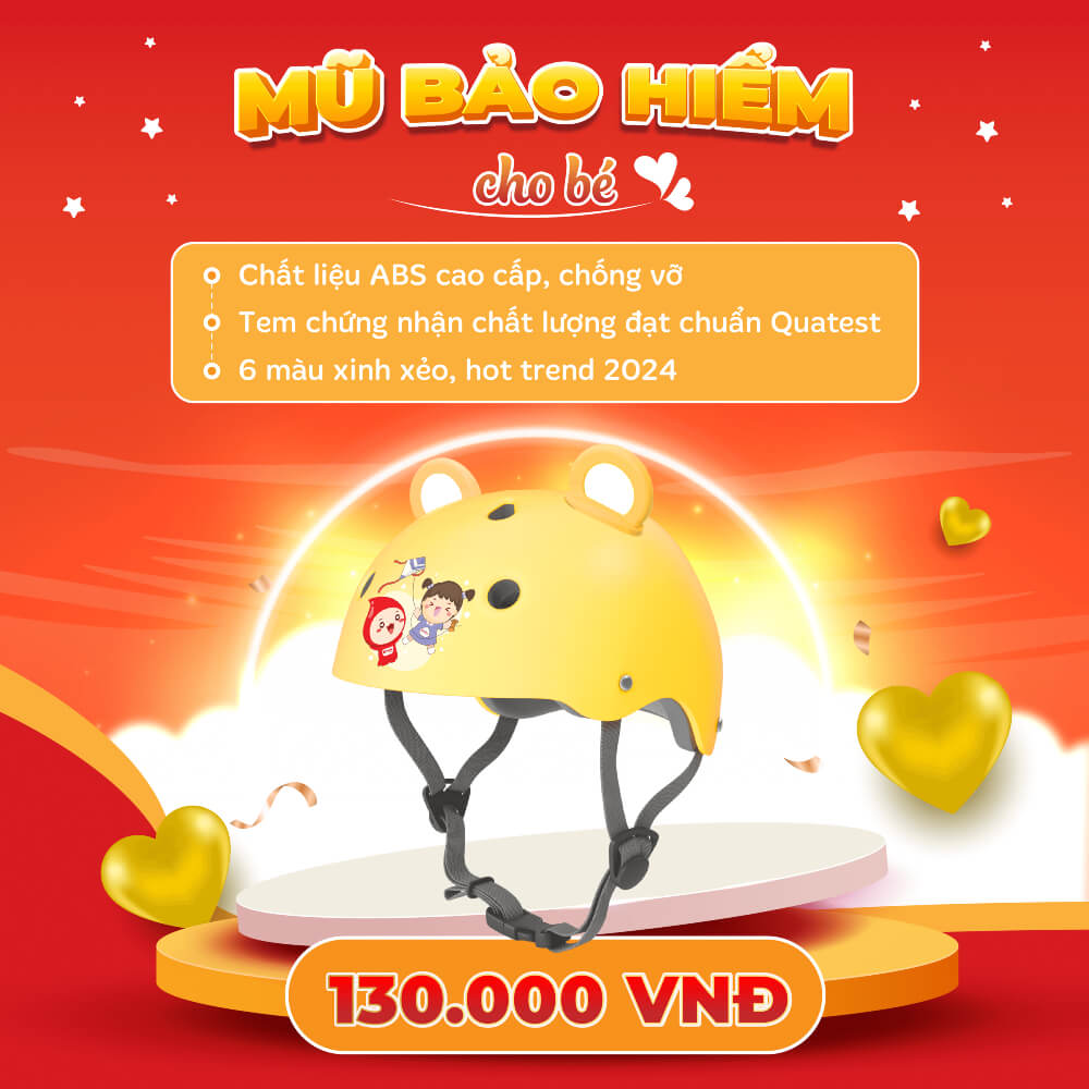 Mũ bảo hiểm Quà đơn 2.5tr, 3 Biolizin hoặc 3 Ferrolipbaby