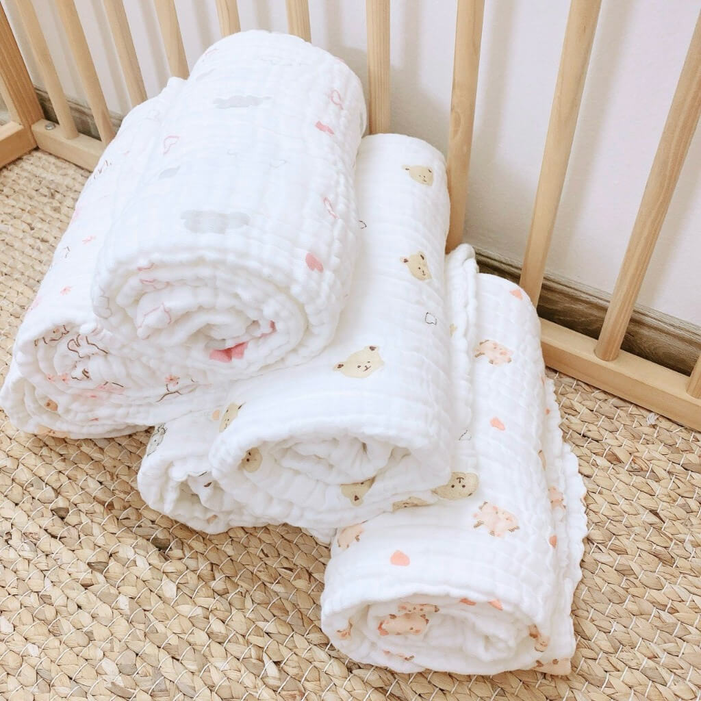 Khăn tắm xô xù 6 lớp Monona