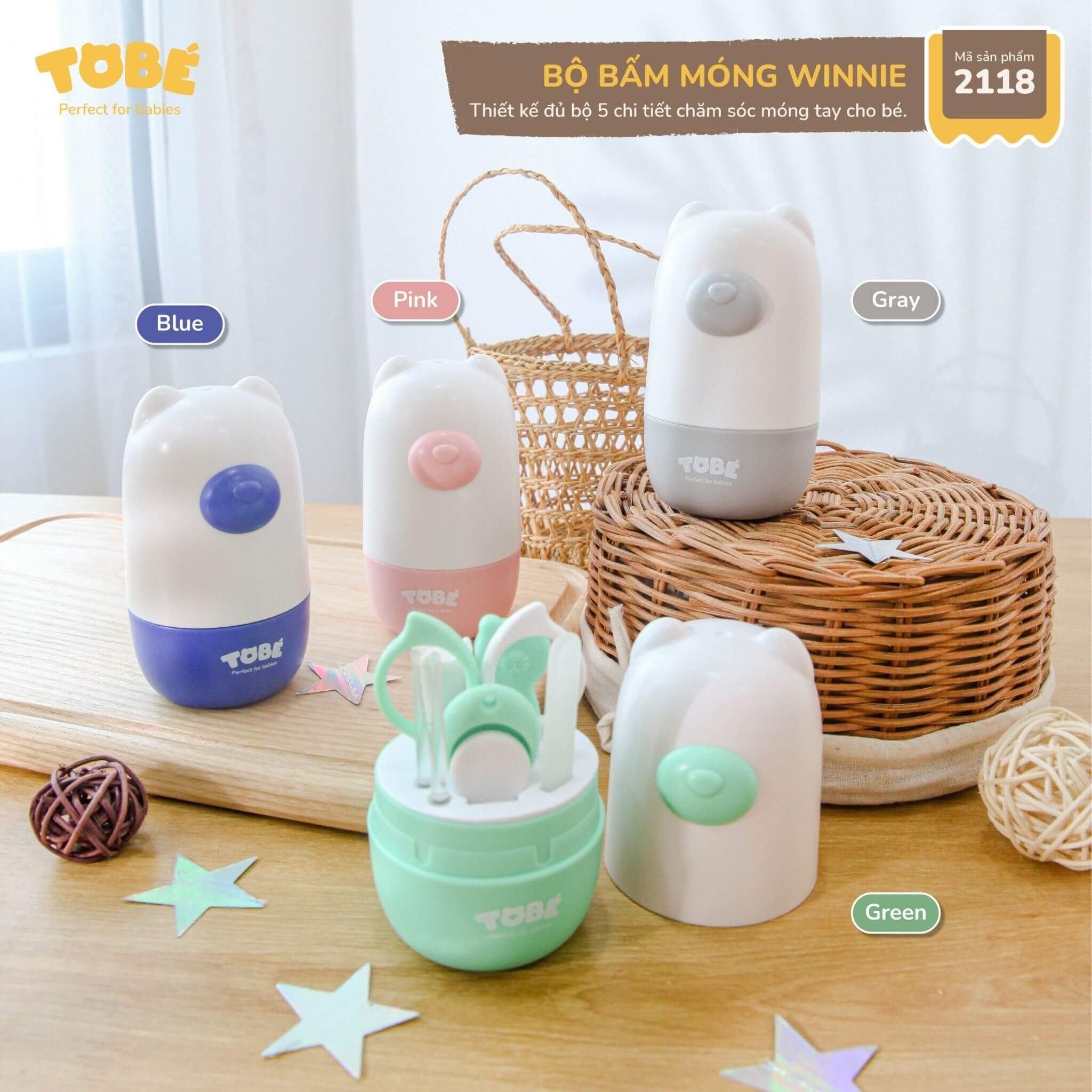 Bộ bấm móng Tobe Winnie 2118 — ảnh 4
