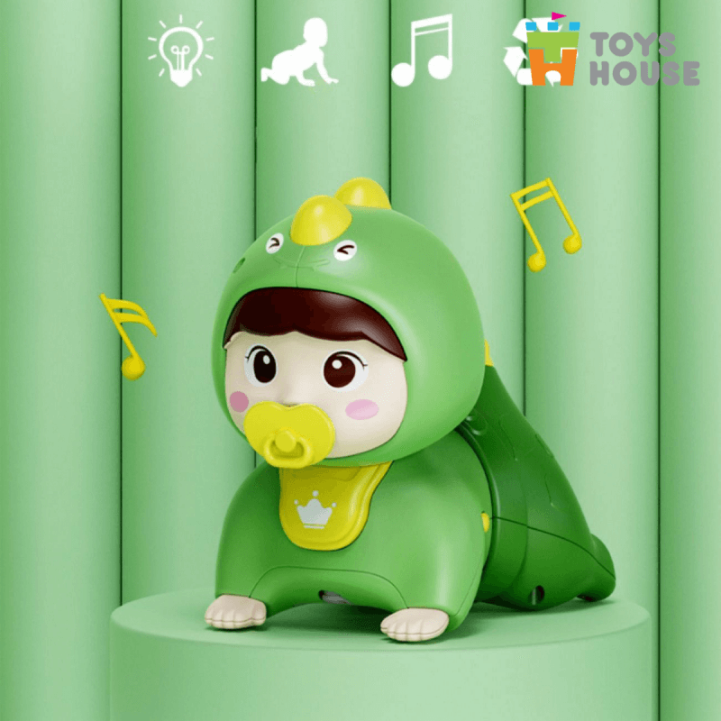 Búp bê tập bò có nhạc Toys house xanh