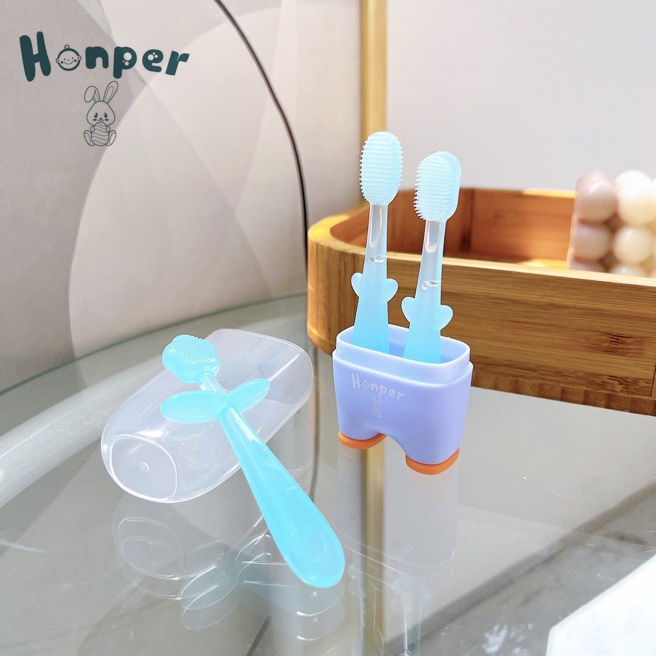 Bộ chăm sóc răng miệng Honper 3in1 HP216 — ảnh 2