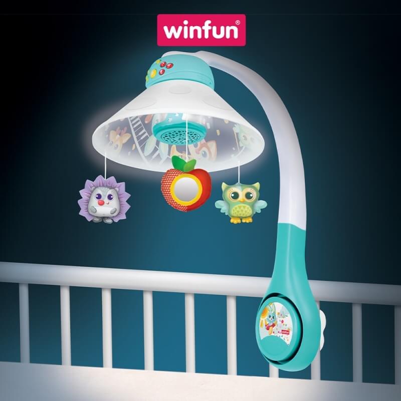 Treo cũi nôi, đèn ngủ, chiếu trăng sao Winfun 720005-NL