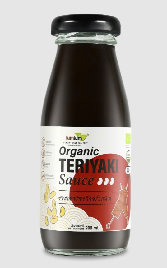 Sốt Teriyaki hữu cơ Lum lum 200ml 1Y+