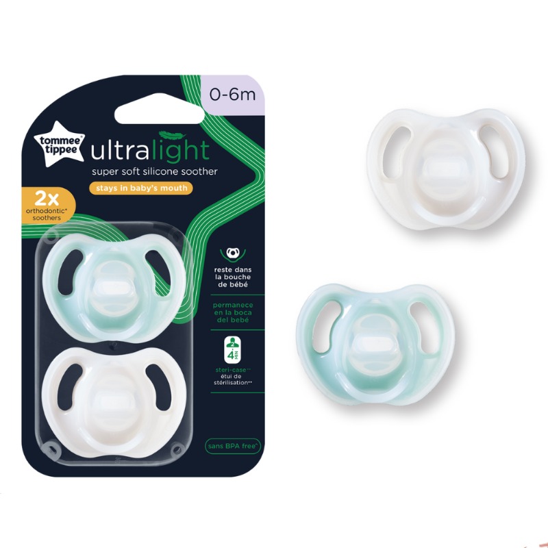 Set 2 ty ngậm 0-6M siêu nhẹ Tommee Tippee
