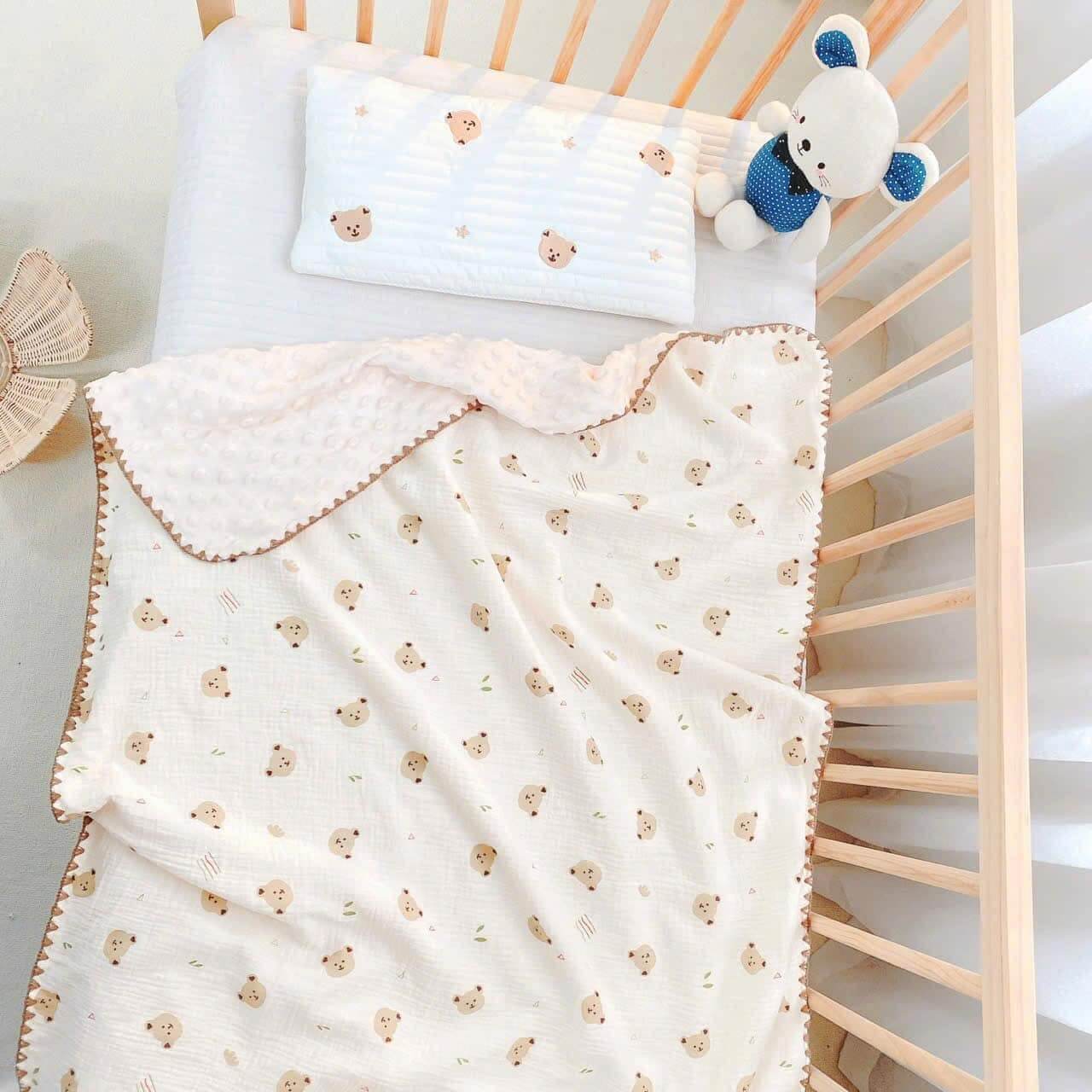 Chăn xô Muslin hạt đậu Monona