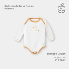 Body chip dài tay La Pomme viền màu - 3M Cam
