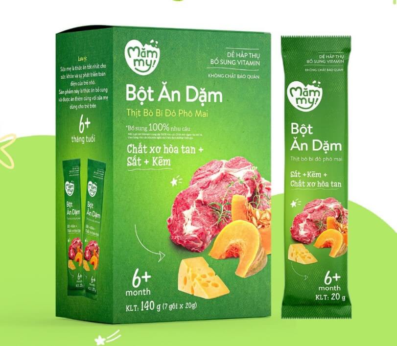 Bột ăn dặm Mămmy 6M+ (7 gói x20g)