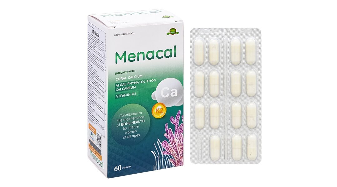 Canxi hữu cơ bầu sau sinh Menacal dùng trên 6 tuổi