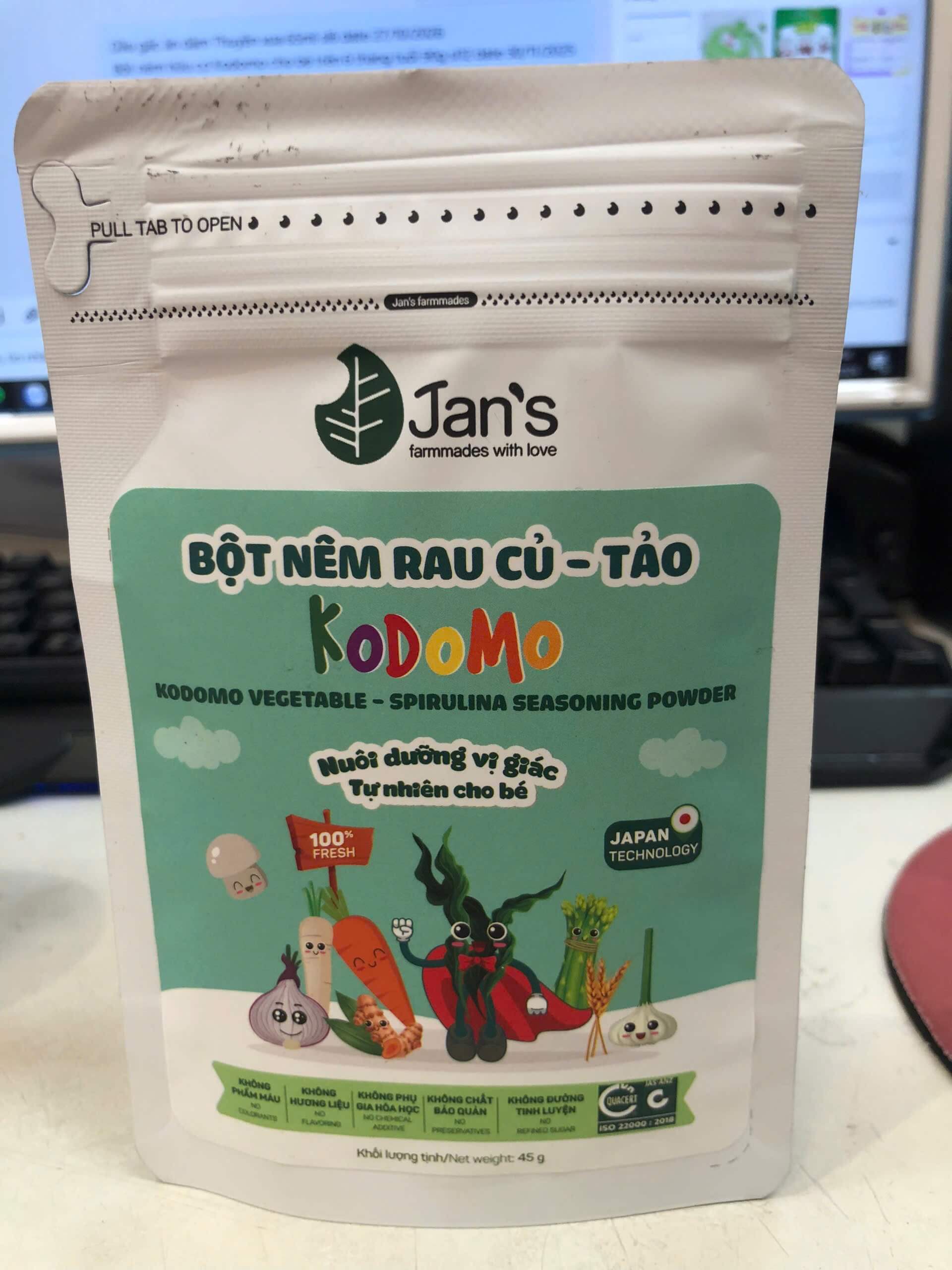Bột nêm hữu cơ Kodomo cho bé trên 6 tháng tuổi 90g — ảnh 3