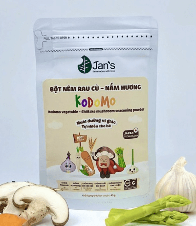 Bột nêm hữu cơ Kodomo cho bé trên 6 tháng tuổi 90g — ảnh 4