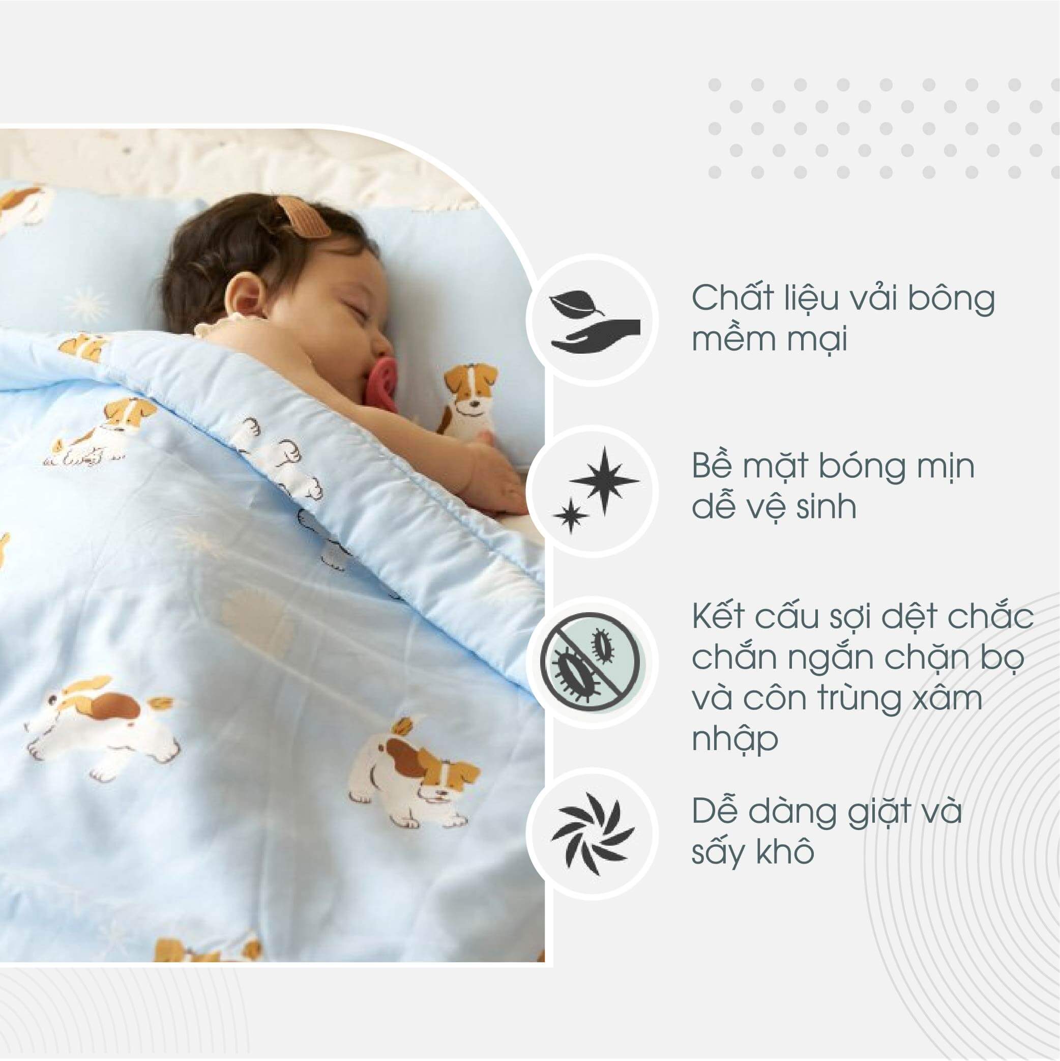 Chăn modal tencel Dono Dono(100x115cm)