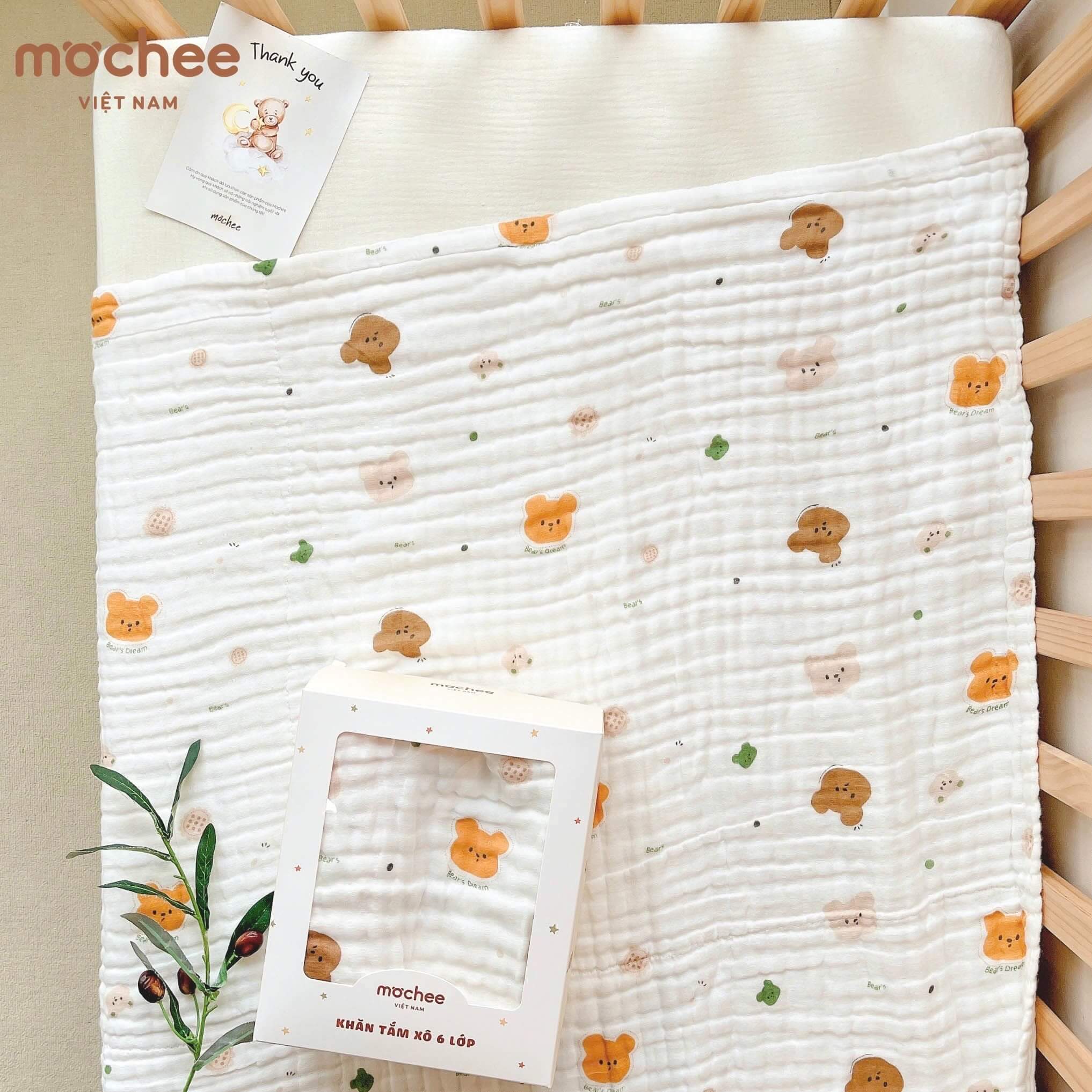 Khăn tắm xô 6 lớp Mochee