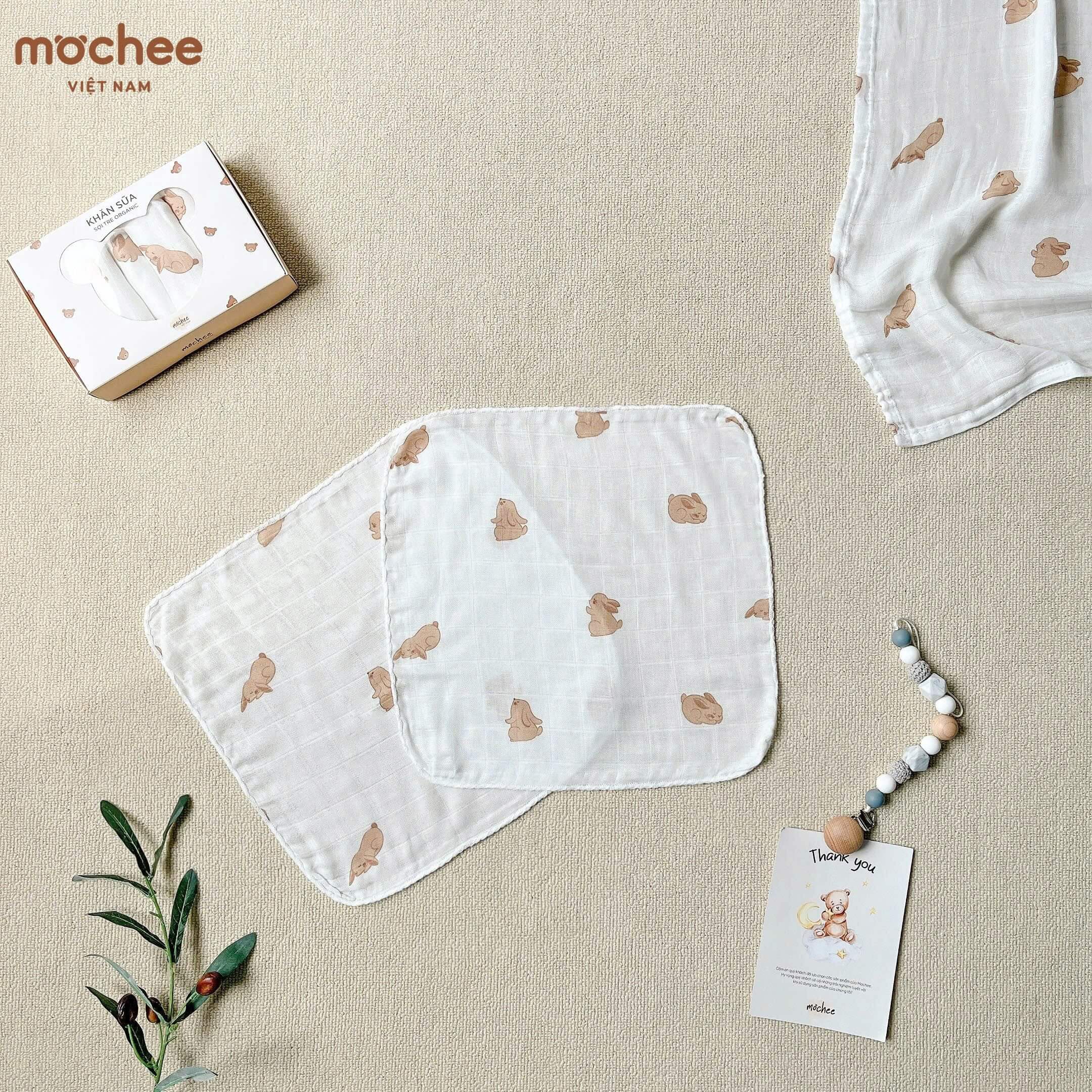 Khăn sữa sợi tre organic Mochee — ảnh 3