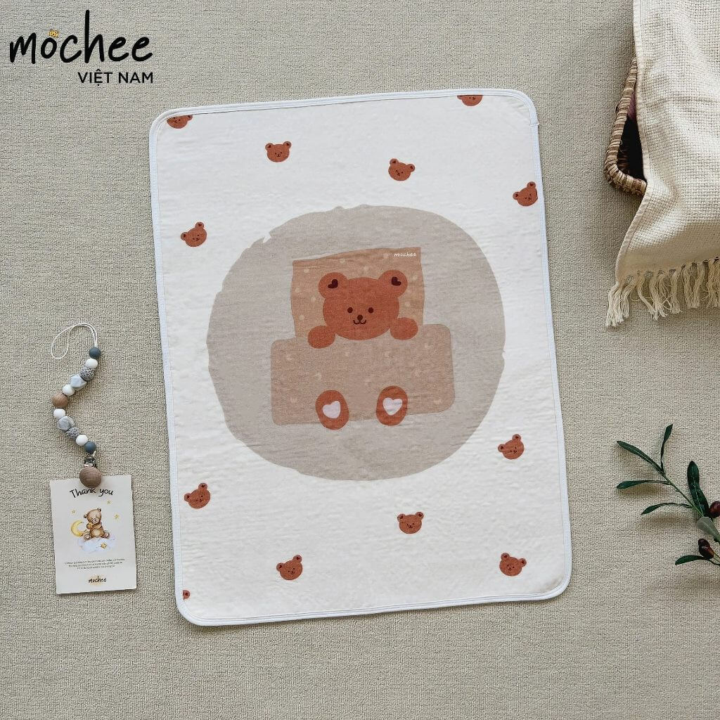 Lót chống thấm xô muslin Mochee — ảnh 2