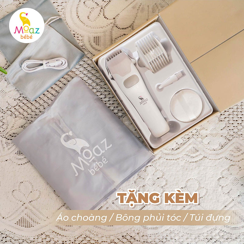 Tông đơ điện cắt tóc cho bé moaz bébé MB - 100