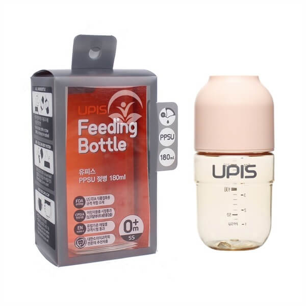 Bình sữa Upis PPSU 180ml Hàn núm ss — ảnh 3