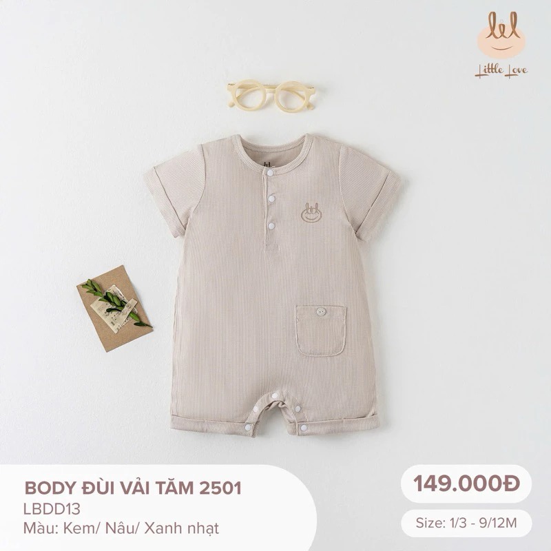 Little Love Body đùi vải tăm 2501 kem từ 1M đến 12M
