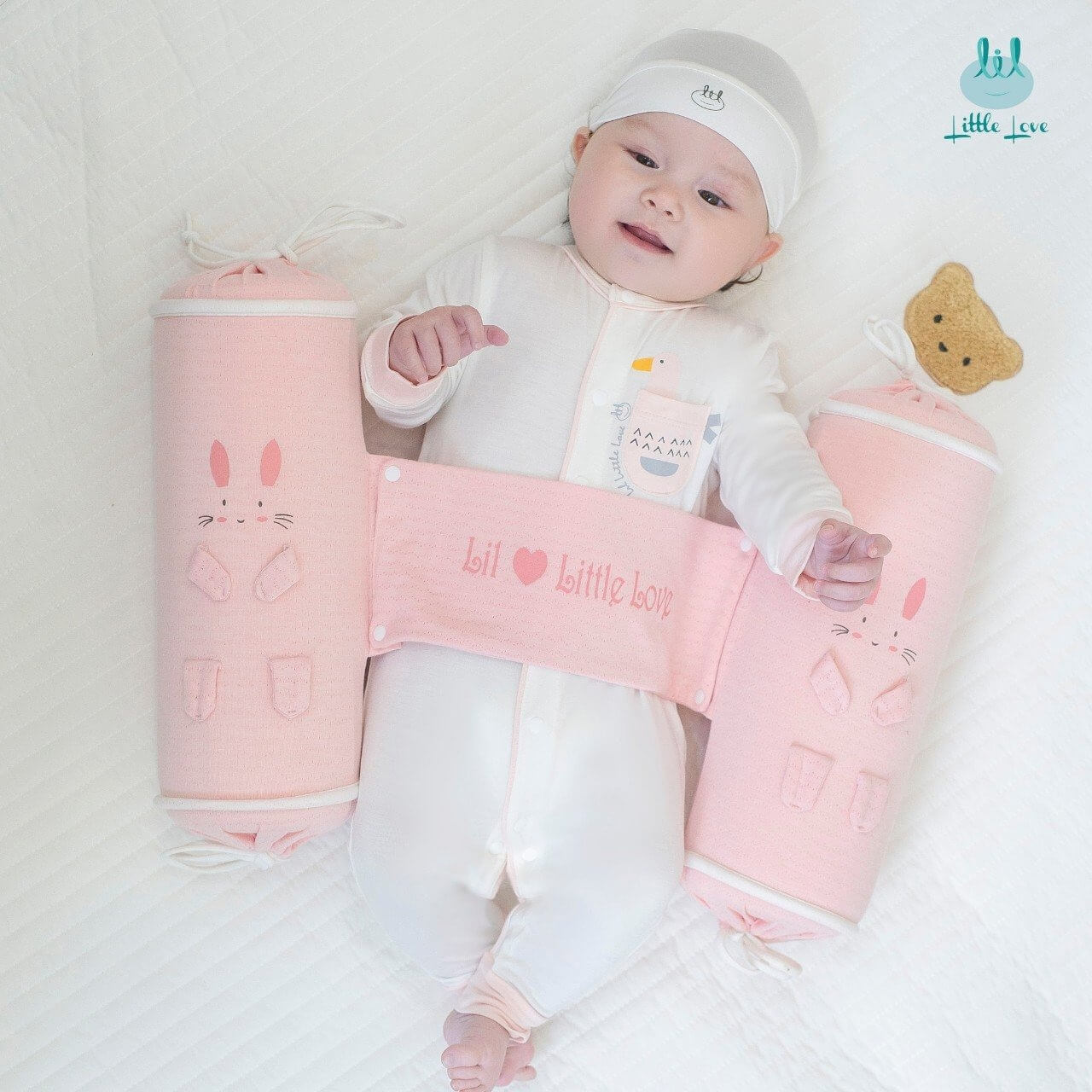 Little Love Gối Chặn Ruột Cao Su Non Hồng — ảnh 2