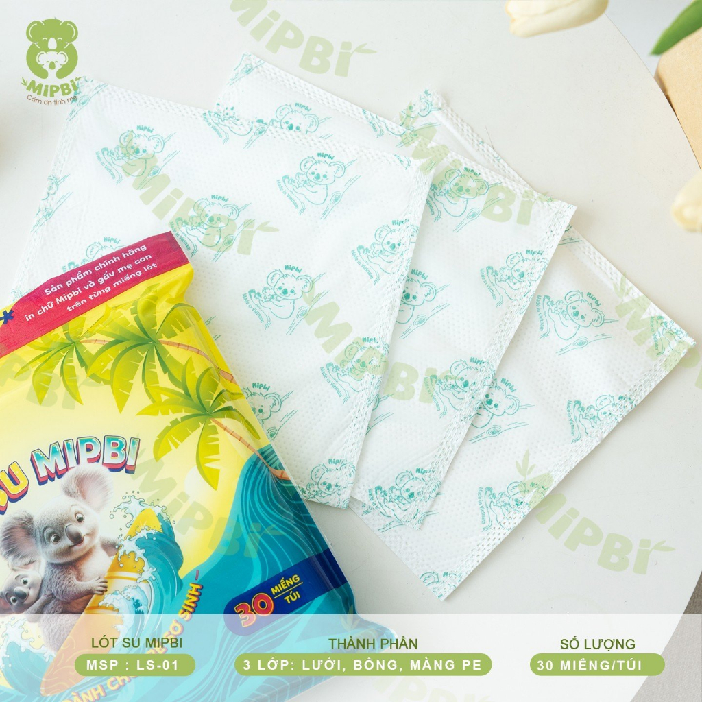 Lót phân su Mipbi 30 miếng