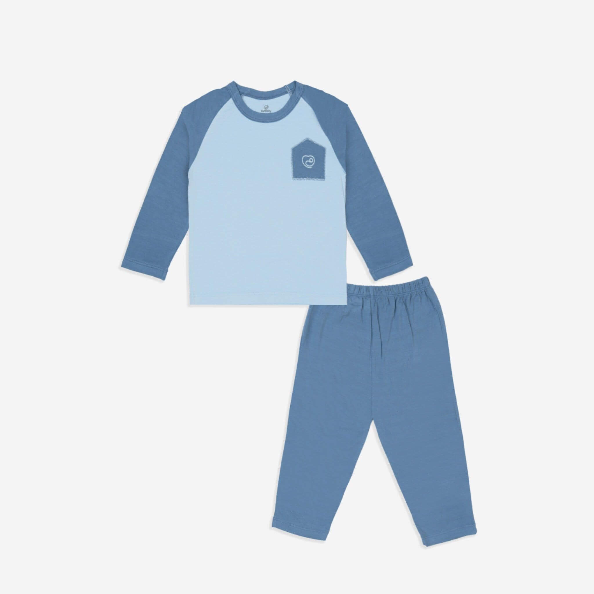 Bu Baby - BBB1104TN.03Y35A | Bộ dài tay cổ tròn Túi ngực Bambus — ảnh 3