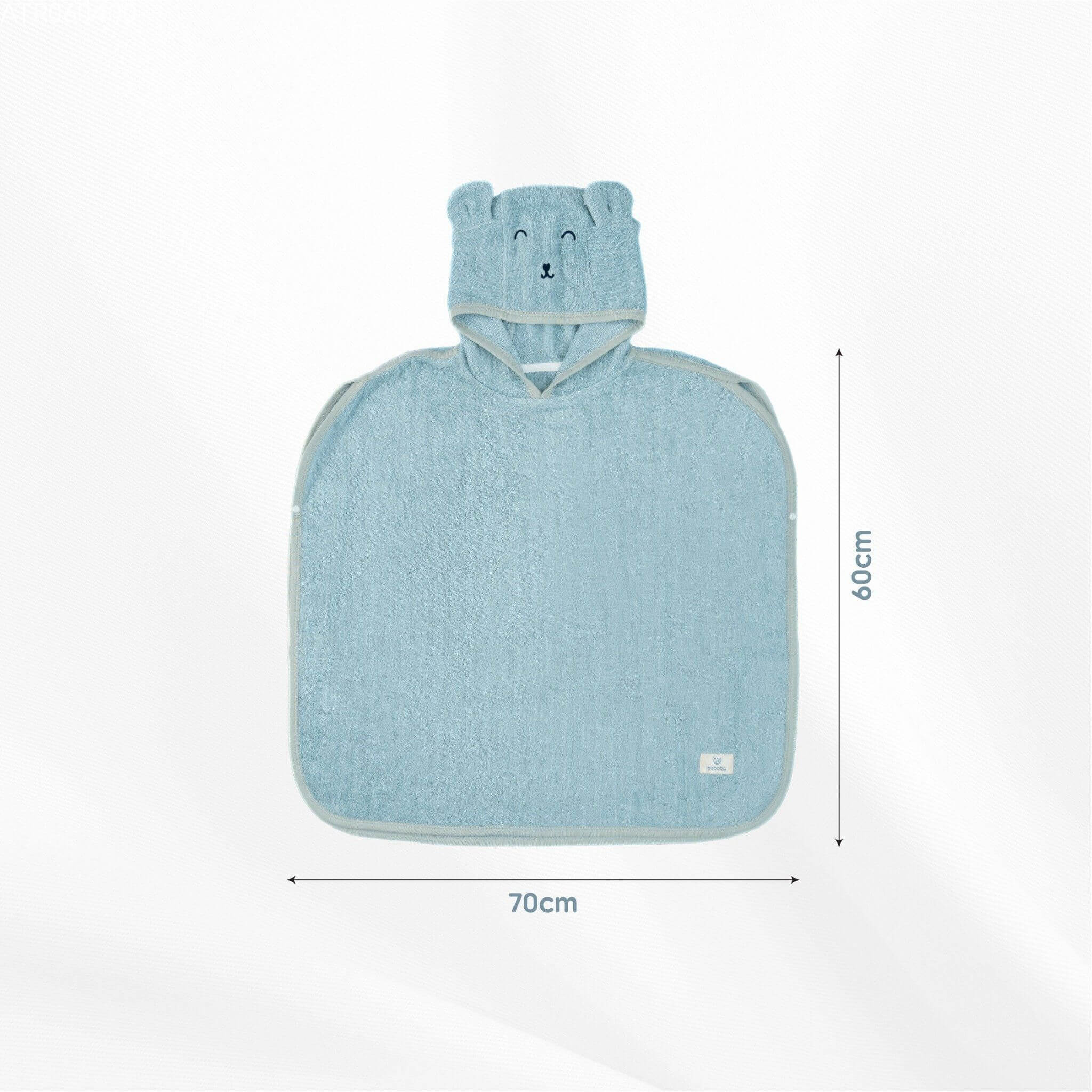 Bu Baby - ATR060400.FREA12 | Khăn choàng tắm chui đầu Terry | Free size - Trắng — ảnh 4
