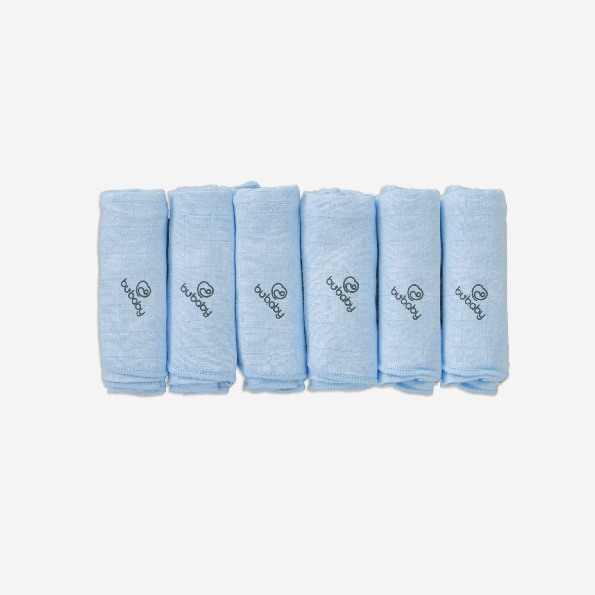 Bu Baby - AMU104806.FREA01 | Khăn sữa Muslin pack 6 | Free size - Blue
