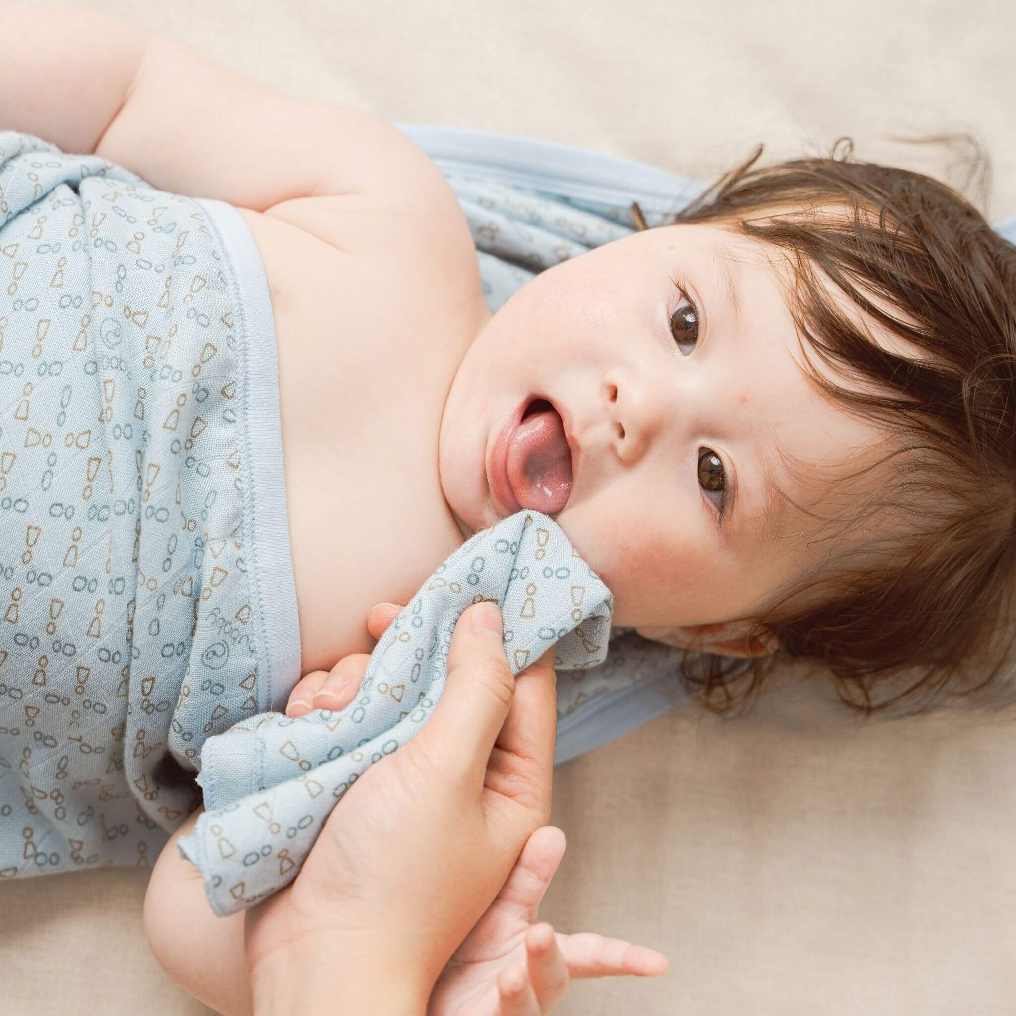 Bu Baby - AMU104806.FREA01 | Khăn sữa Muslin pack 6 | Free size - Blue — ảnh 4