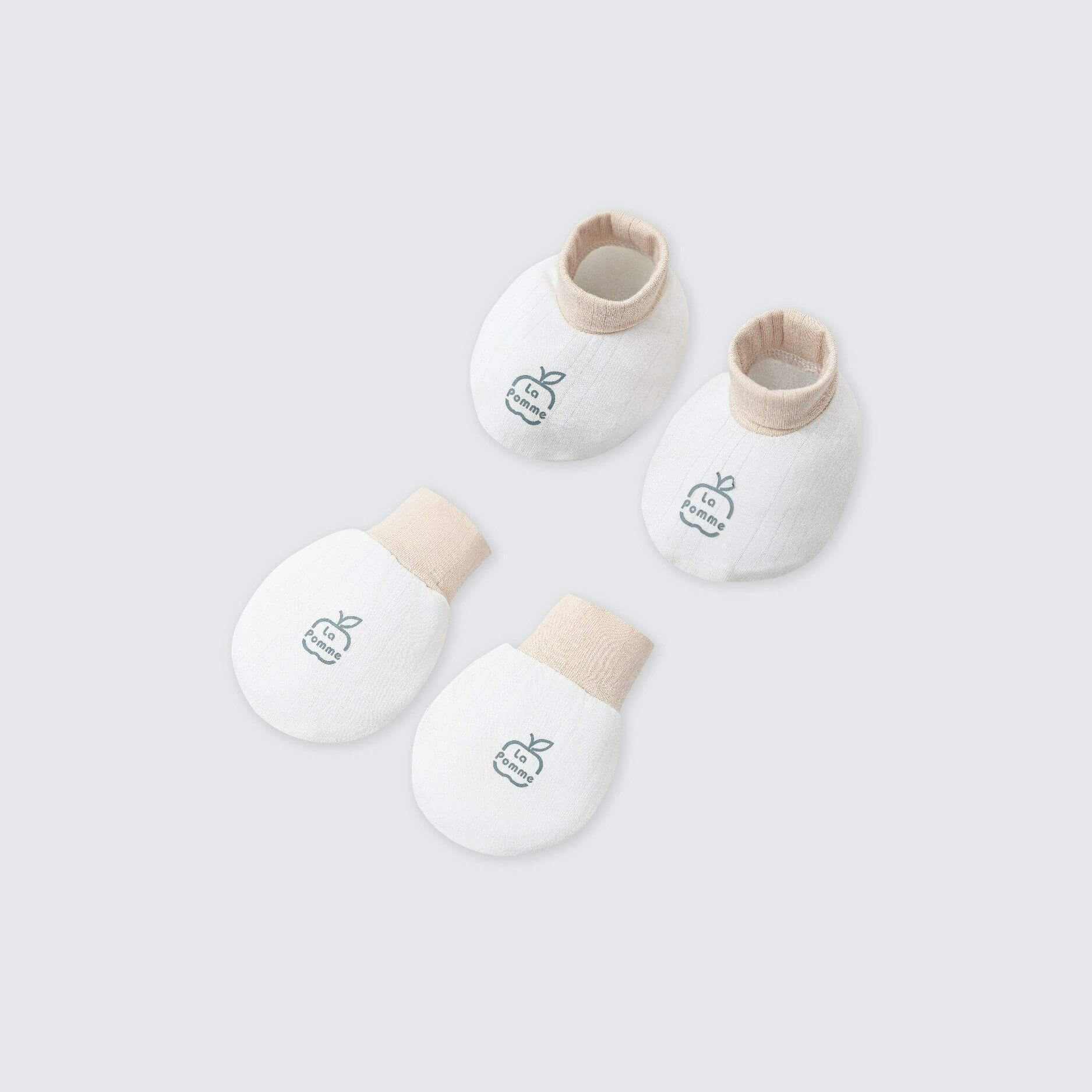 Set bao tay bao chân sơ sinh La Pomme Gấu con ngộ nghĩnh - Be