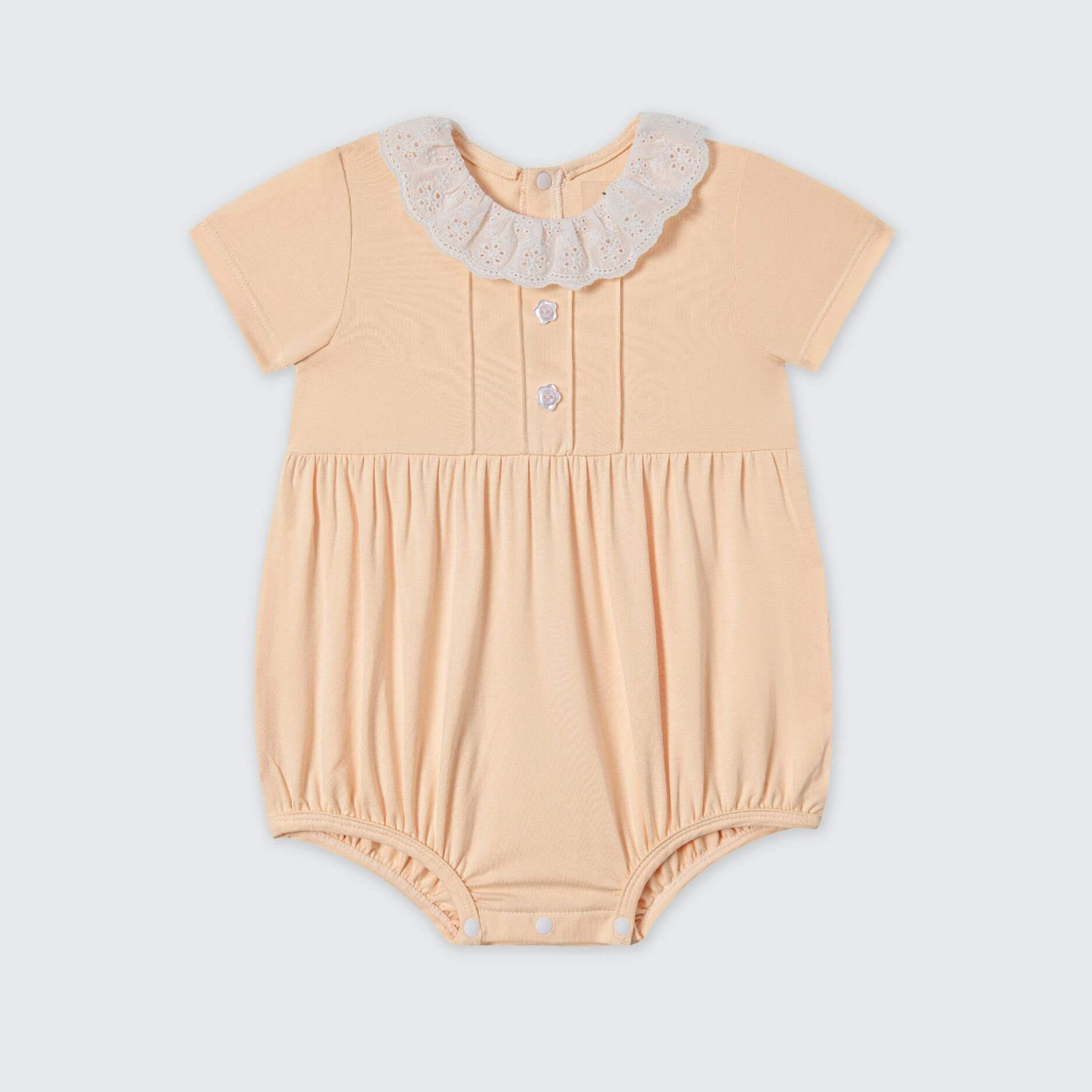 Body cộc tay La Pomme Bèo nhún cách điệu - 3,6M Cam