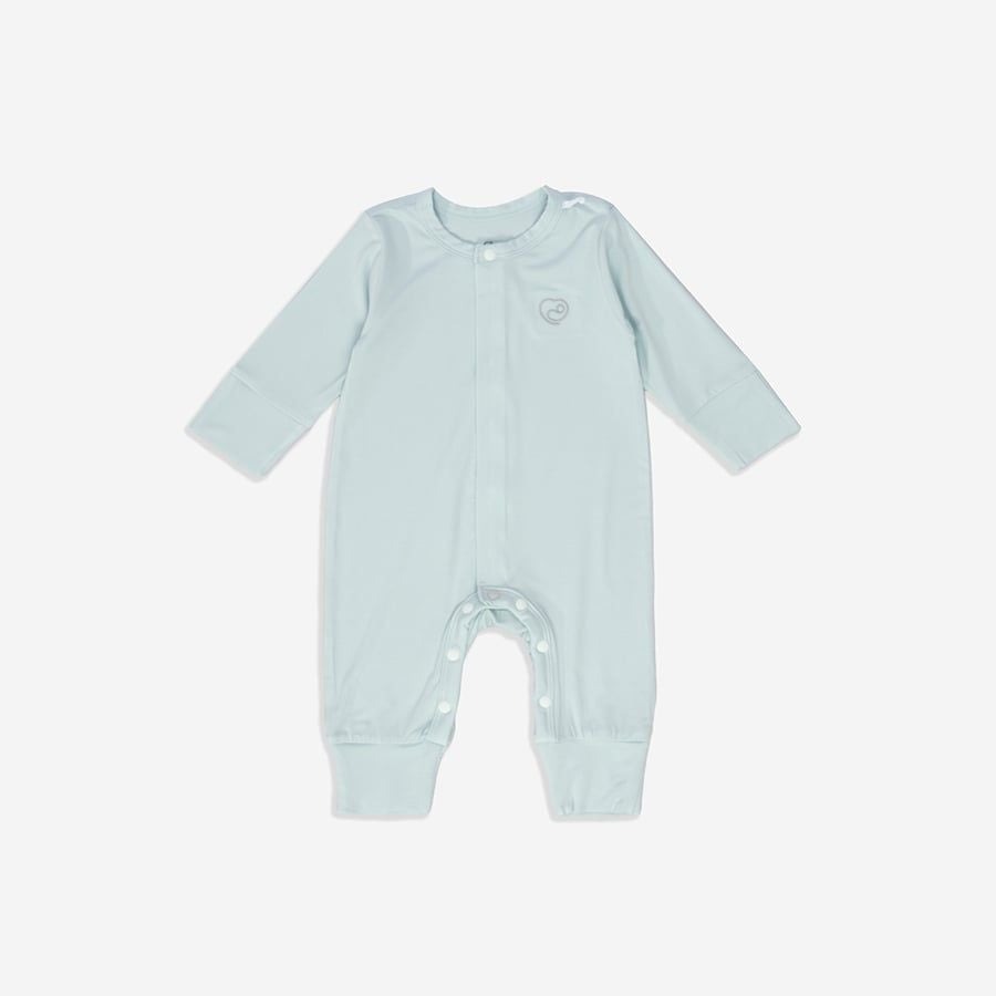 Bu Baby BBB210208.0NBA12 | Body dài tay cài giữa Bambus | (Newborn,1-3M) (Trắng, Xanh bạc hà, Hồng 1)