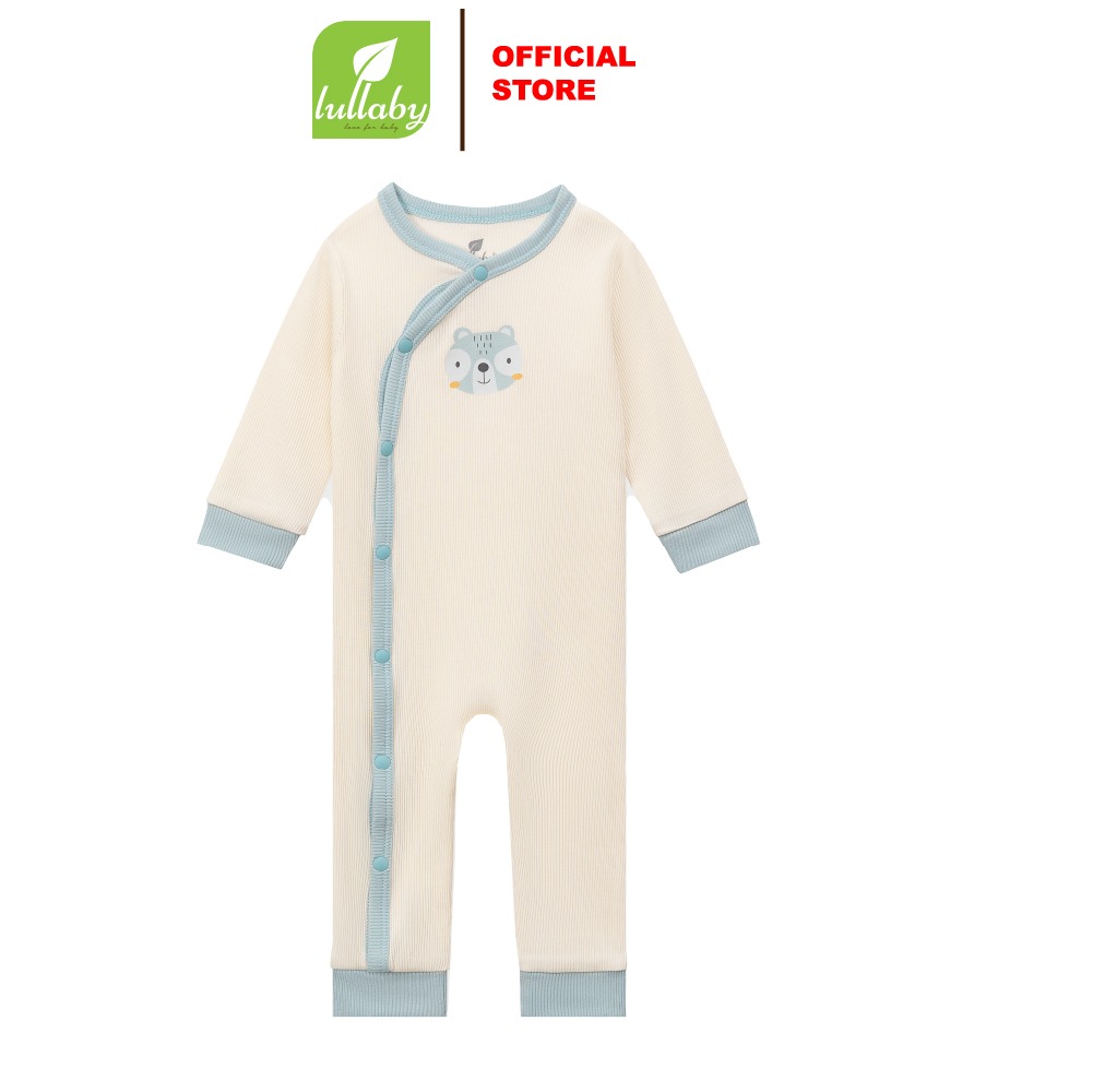 Lullaby - Sleepsuit NH719R - Trắng in Nhím - 9,12M