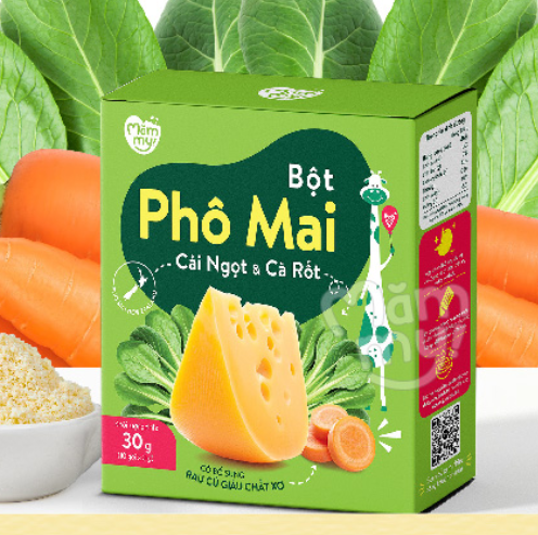 Bột phô mai kem tách muối 6M+ Măm my (10 gói x3g) — ảnh 4