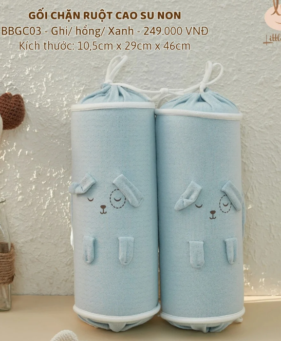 Little Love Gối Chặn Ruột Cao Su Non Xanh