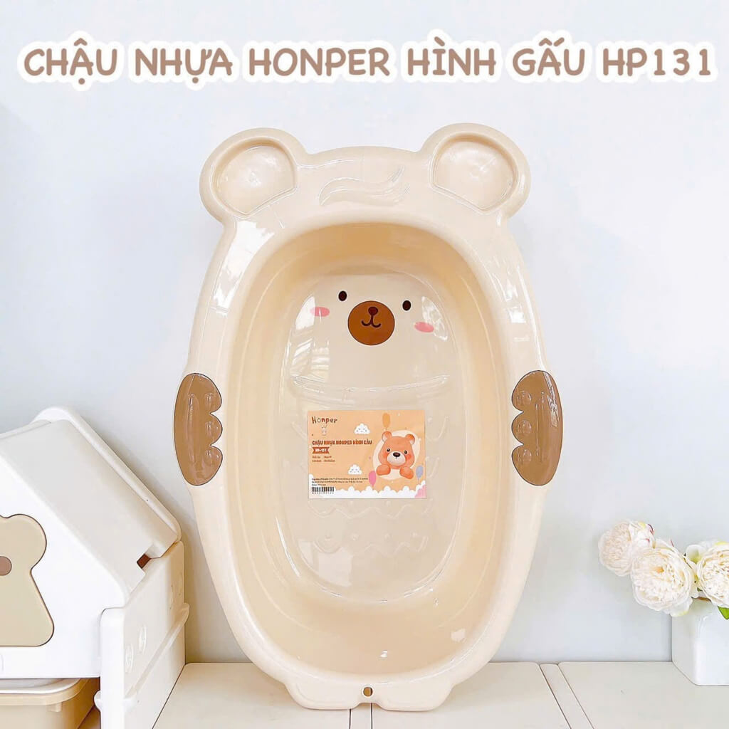 Chậu tắm hình gấu Honper HP131