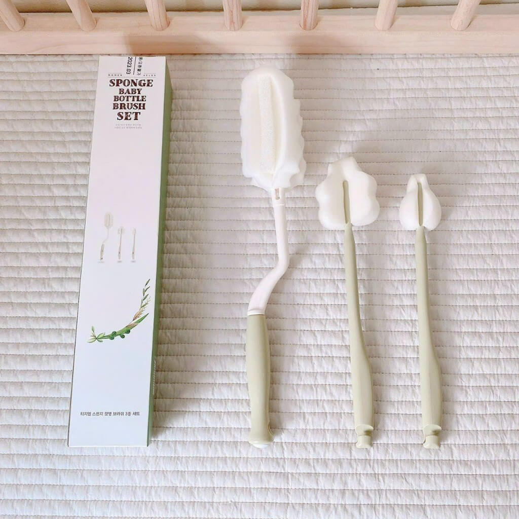 Set 3 cọ bình núm ti xốp TGM