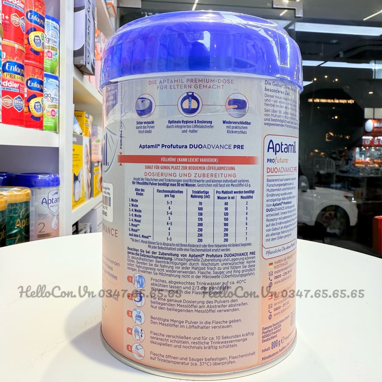 Sữa Aptamil Profutura Đức Bạc Pre,1,2 (Date 2023 Mẫu Mới) 800G — ảnh 6