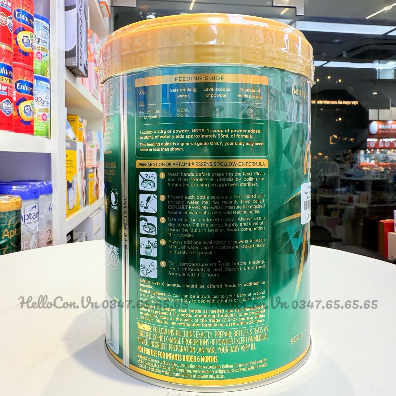 Sữa bột Aptamil Úc Essensis 900g (số 1, số 2, số 3, số 4) — ảnh 8