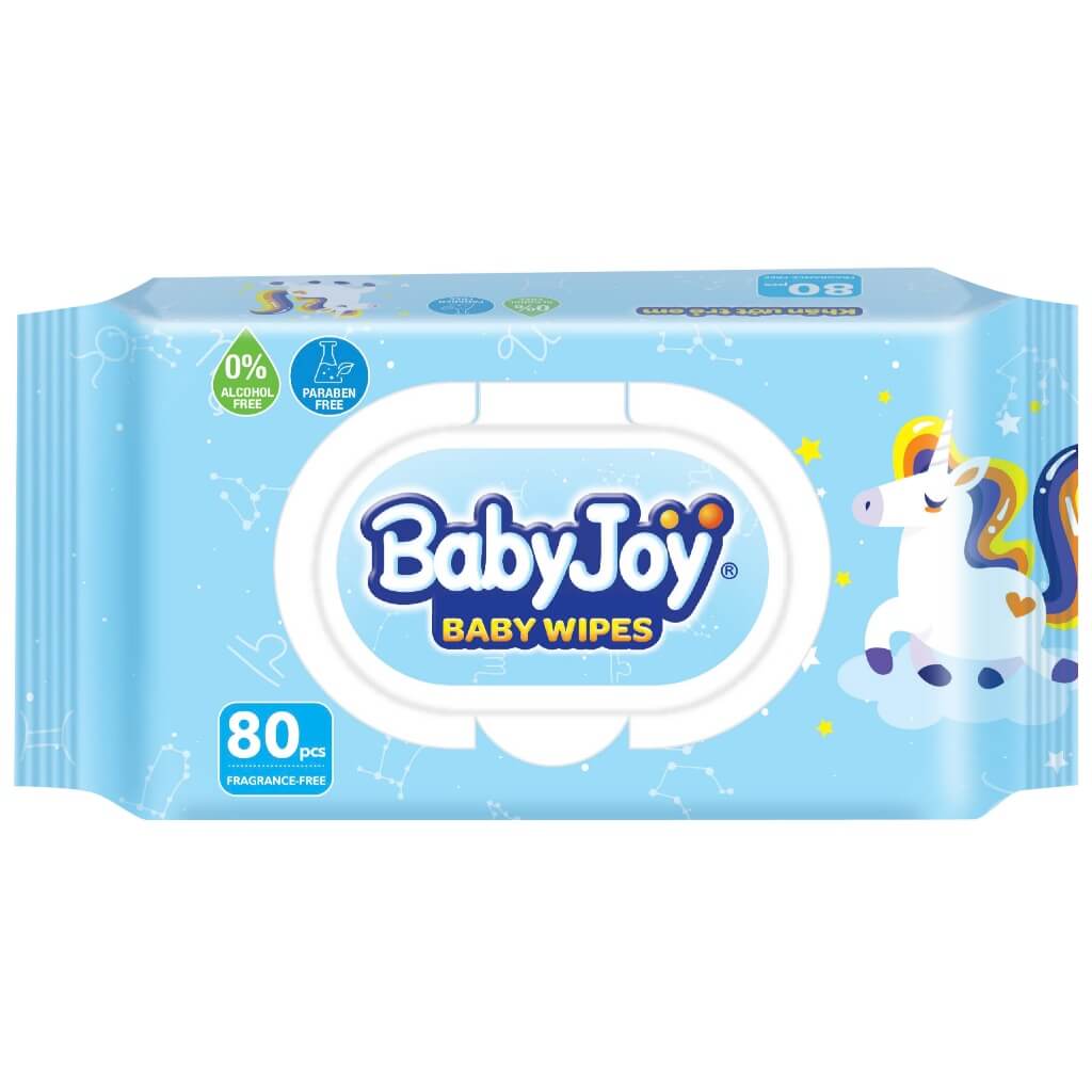 Khăn ướt Baby Joy 80 tờ không mùi