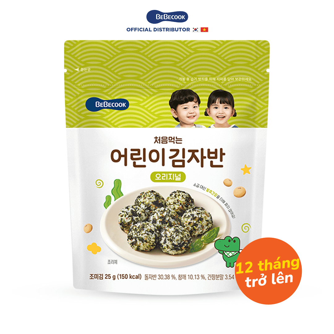 Rong biển rắc cơm Bebecook 12M+