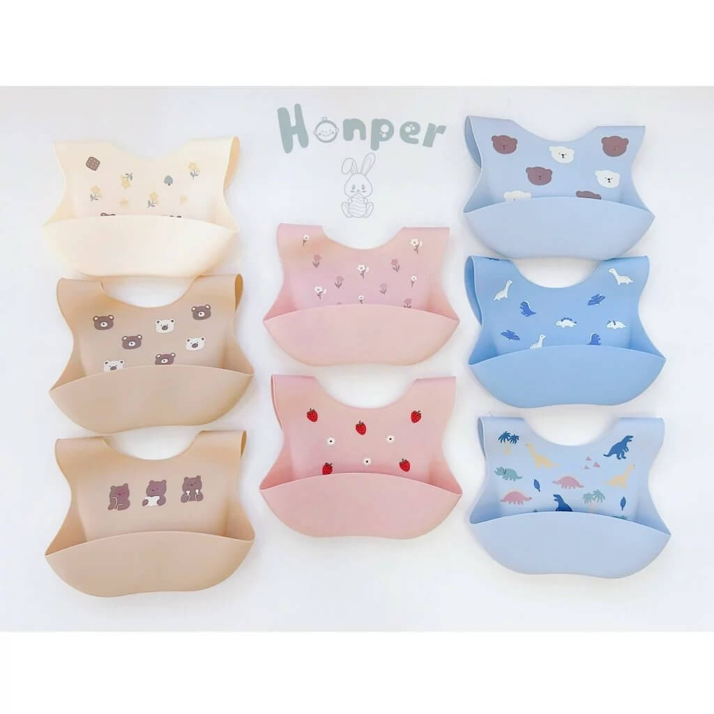 Yếm ăn dặm silicon Honper HK2317