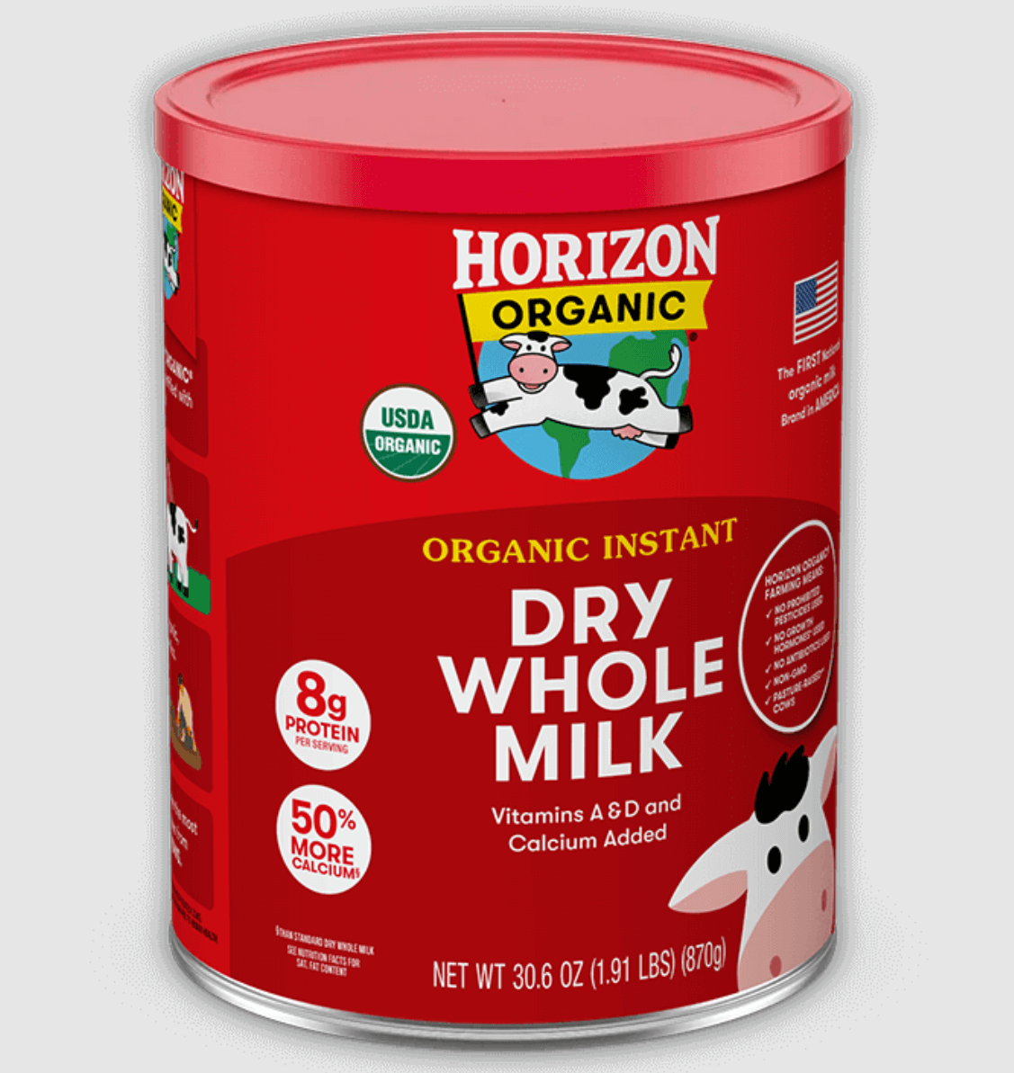 Sữa tươi nguyên kem dạng bột Horizon Organic Mỹ 870g (Từ 1 tuổi)